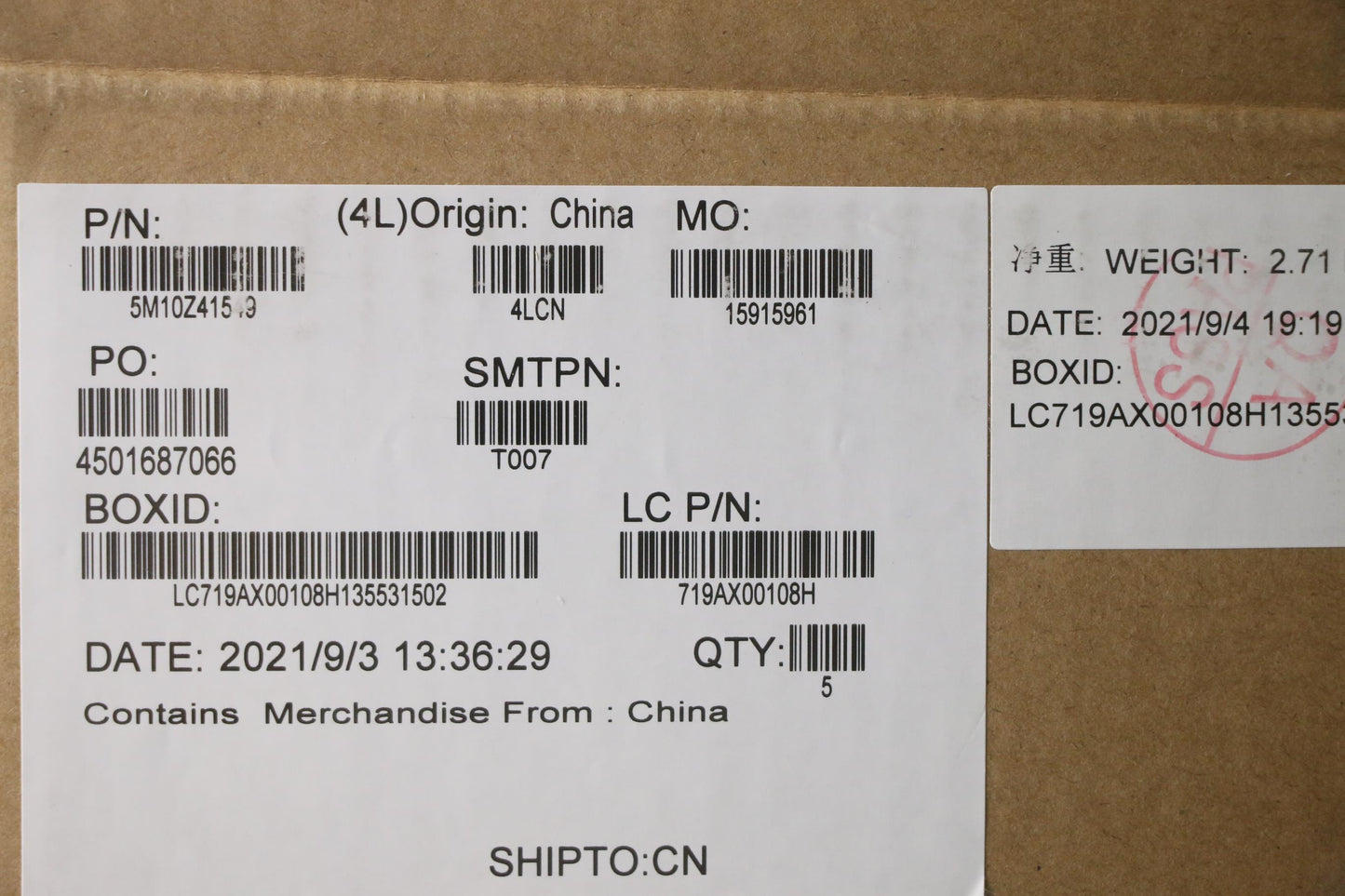 Lenovo Mech_Asm Ccov Blkb Tur Uk(Ltn) - 5M10Z41549