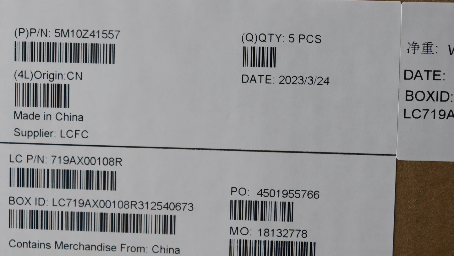 Lenovo Mech_Asm Cc Blkb 058 Fra Uk(L) - 5M10Z41557