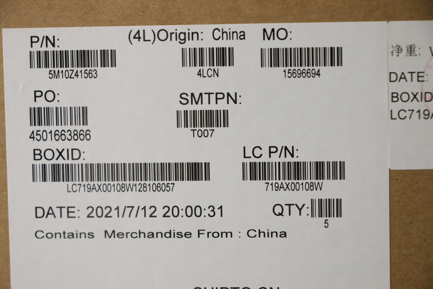 Lenovo Mech_Asm Ccv Blkb Brl Uk(Ltn)S - 5M10Z41563
