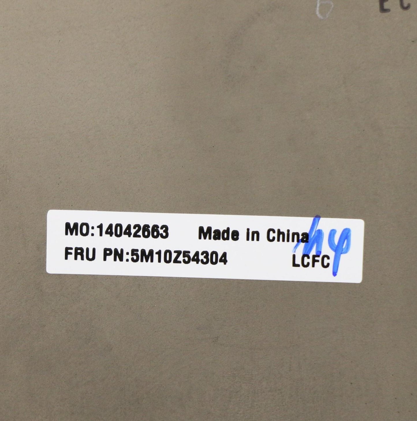 Lenovo Mechanical Assemblies, D_COVER_SUB with WLAN - 5M10Z54304
