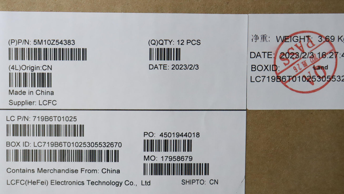 Lenovo Mech_Asm Kb W/Kb Mlr Num Bl(Ch - 5M10Z54383