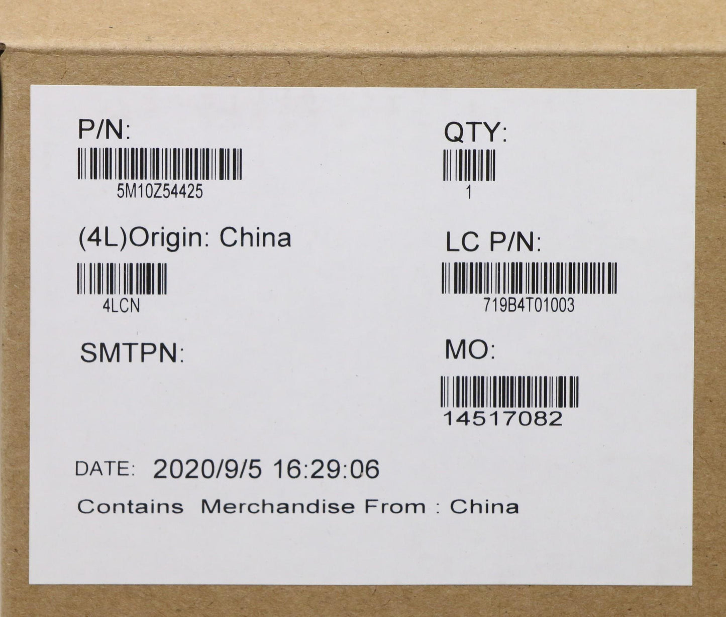 Lenovo Mech_Asm 4K 600N Adb Hdr400 N - 5M10Z54425