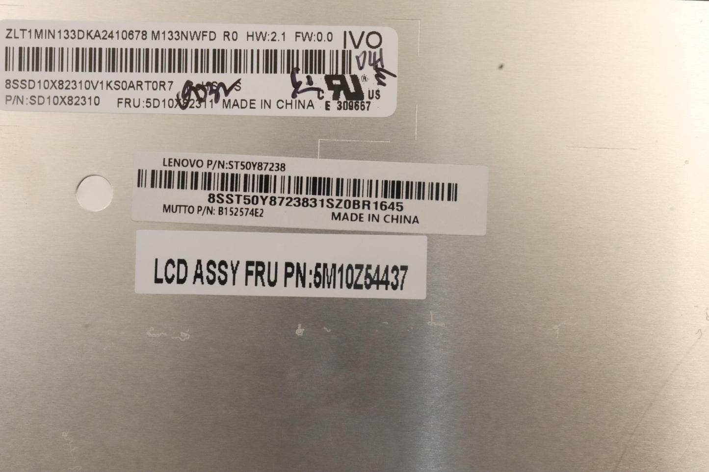 Lenovo Mech_Asm Fru Lcd Mutto+Ivo+Lcd - 5M10Z54437