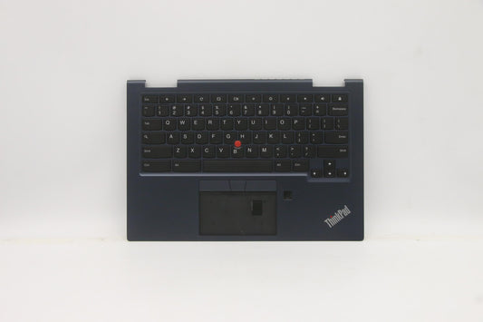 Lenovo C-Cover with Keyboard, USA English Layout, Black, Backlit, Fingerprint Reader - 5M10Z54446