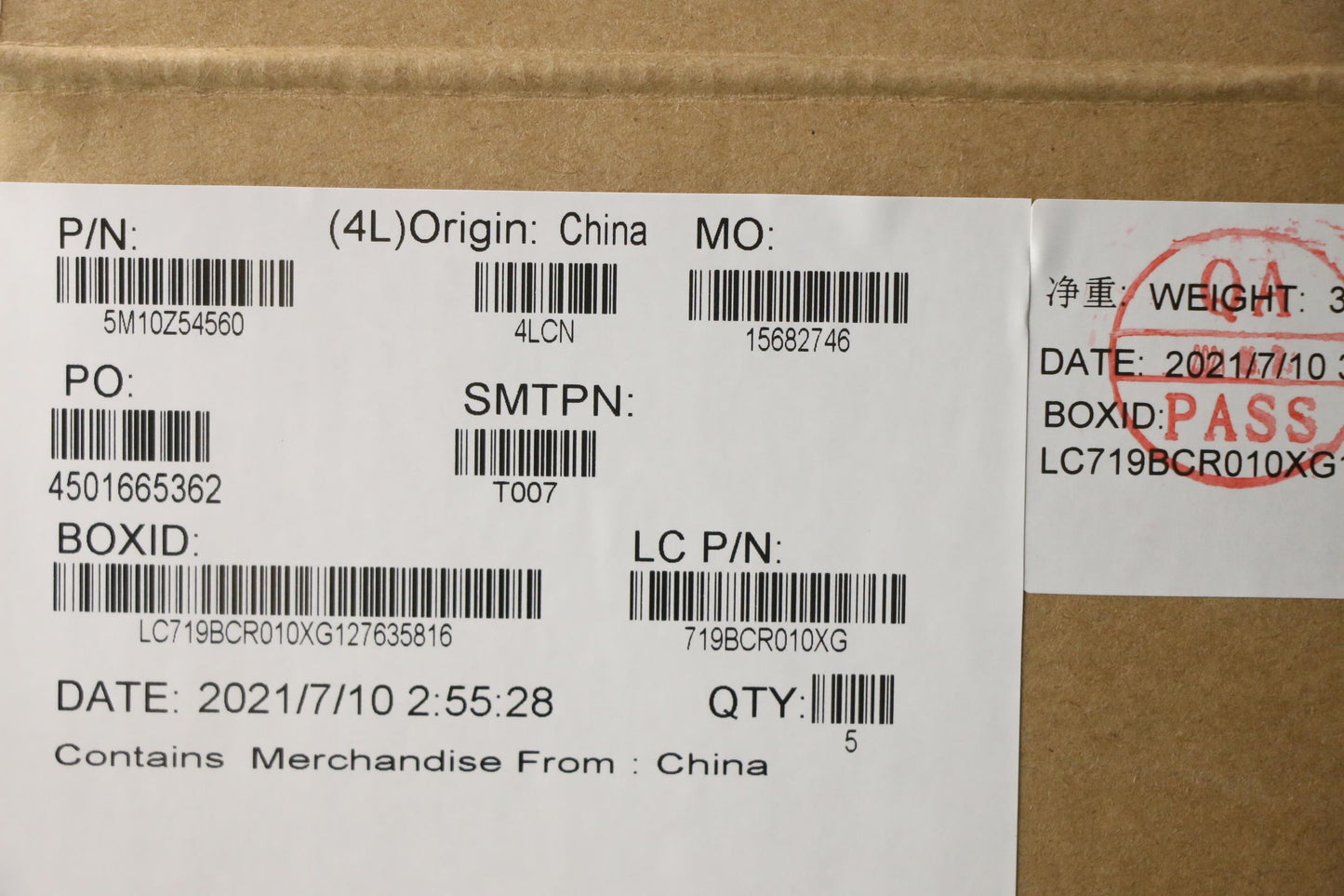 Lenovo Mech_Asm Kbd Uke(Pri) Pat Uk B - 5M10Z54560