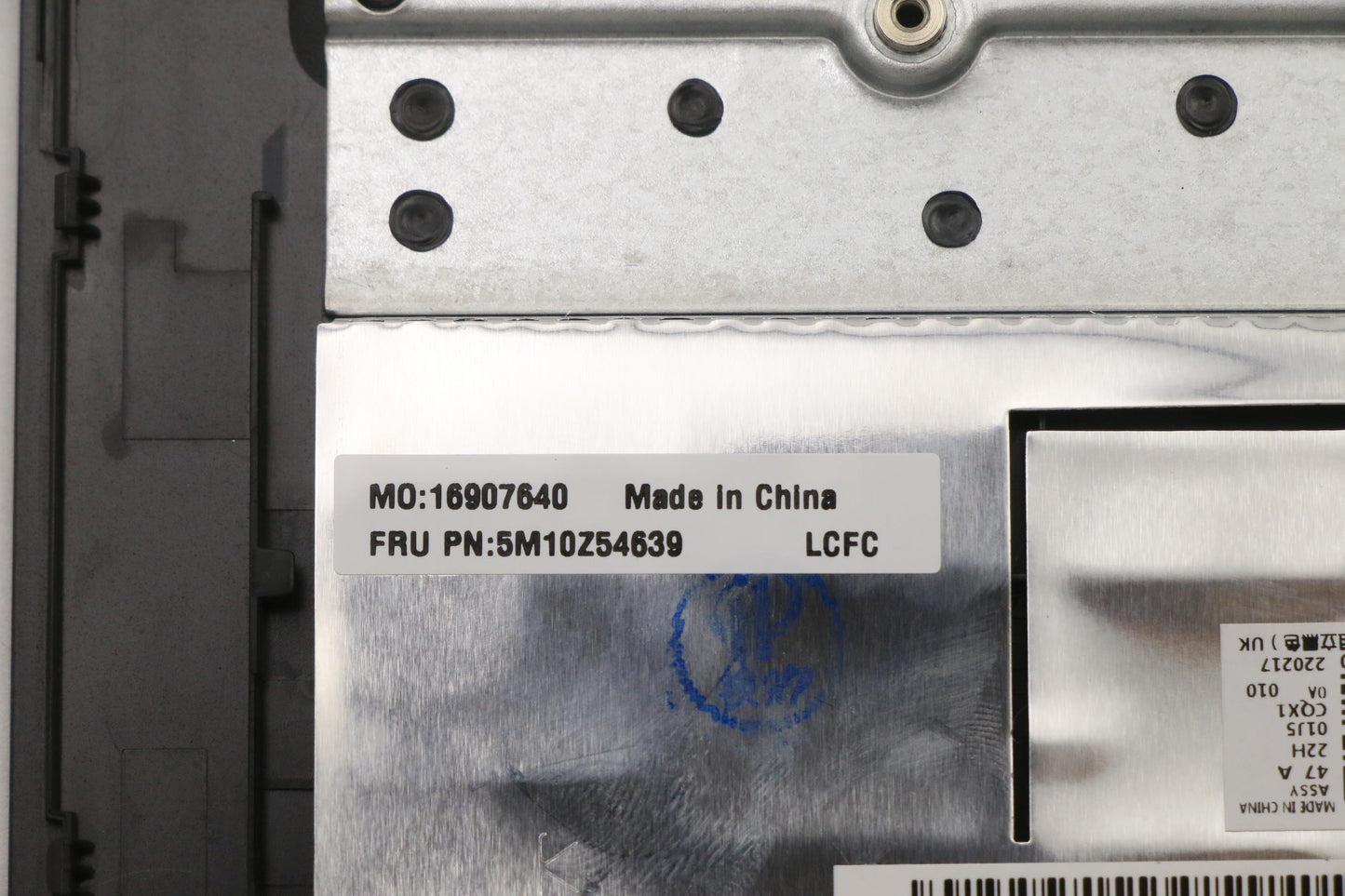 Lenovo Mech_Asm Kbd Nor(Tra) Pat Fpr - 5M10Z54639