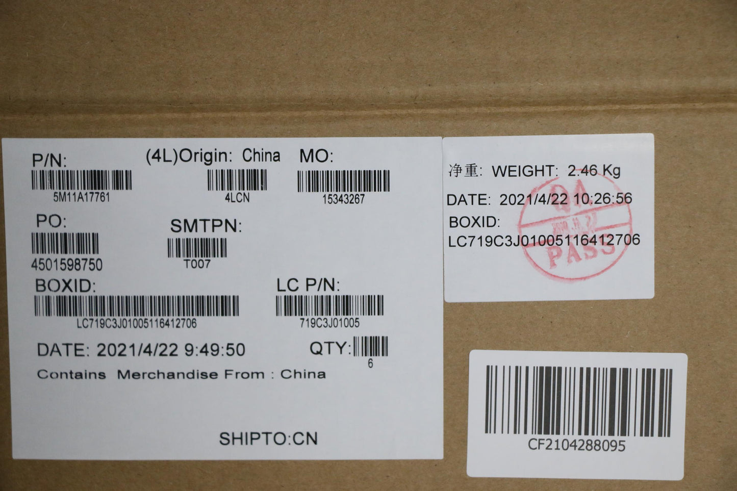 Lenovo CS21 2BCP Glass, Gray, Tra - 5M11A17761