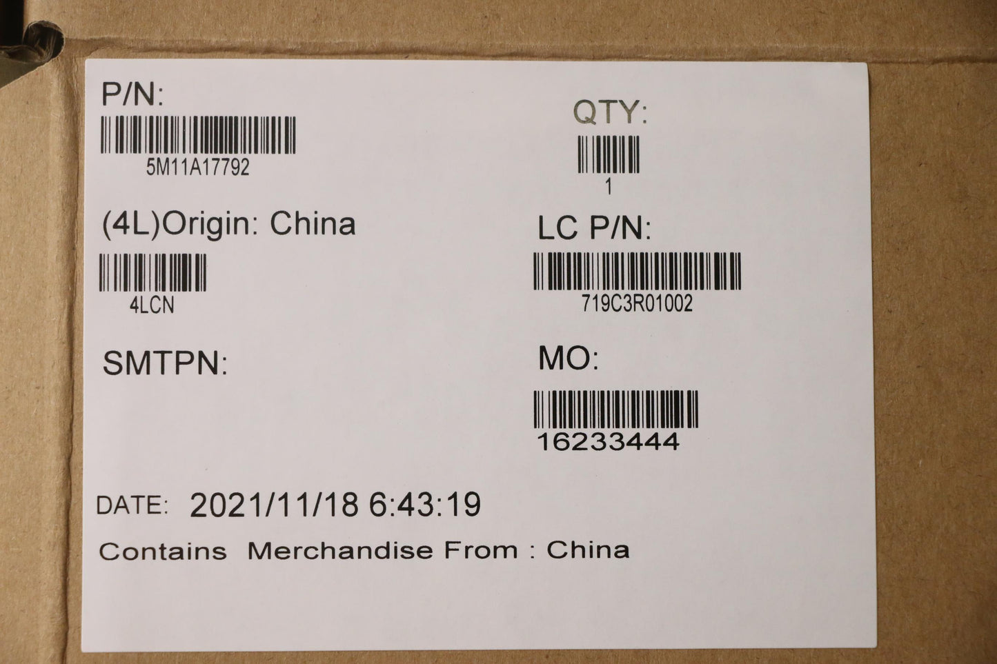 Lenovo Mylar Sheet, CS21 2bCP, Gloss, GS Black, SUN - 5M11A17792