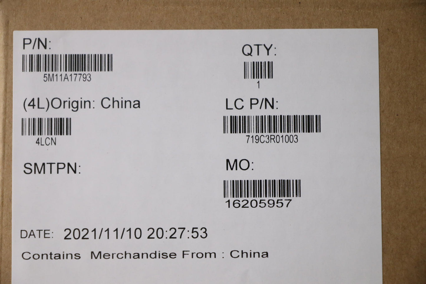 Lenovo Mechanical Assembly, CS21, GL-Mylar, GS Black, TRA - 5M11A17793