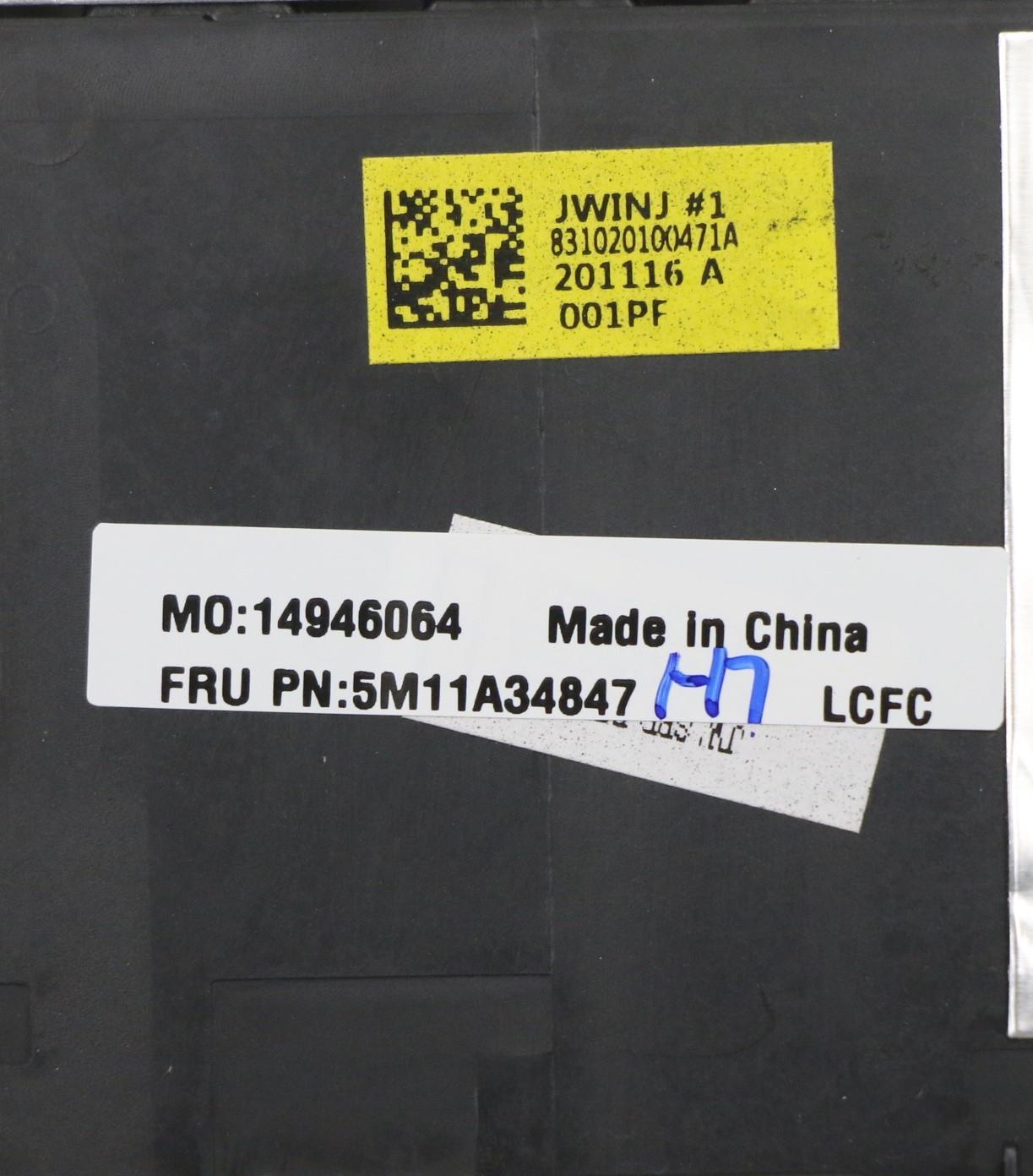 Lenovo Mech_Asm Kbd Uke(Tra) Pat Fpr - 5M11A34847