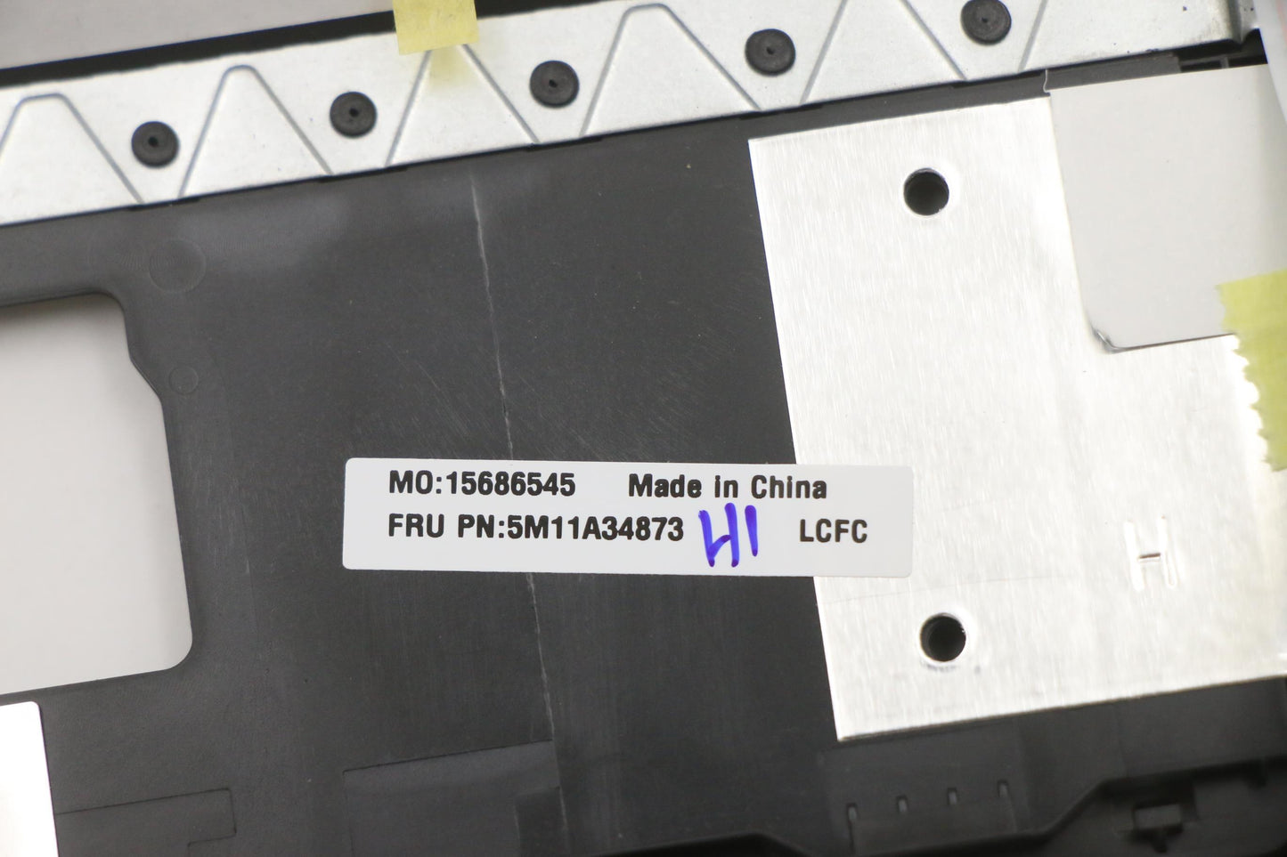 Lenovo C-Cover with Keyboard, Spanish Layout, Black, Fingerprint Sensor - 5M11A34873