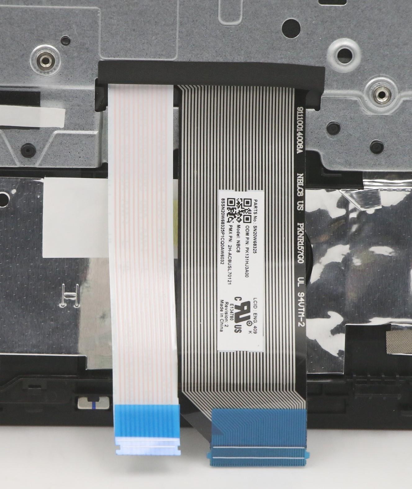 Lenovo C-Cover with Keyboard, USA English, Black, Fingerprint Sensor - 5M11A34921