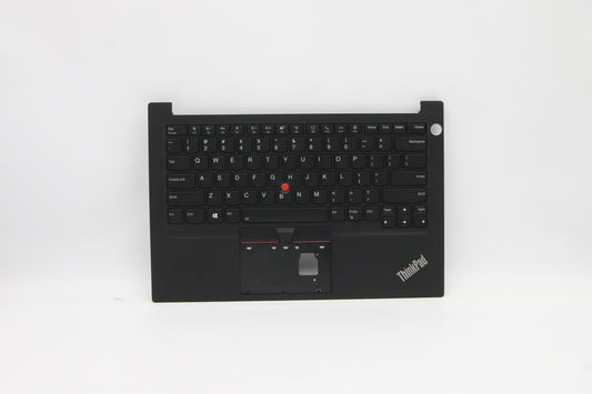 Lenovo - C-Cover with Keyboard, USA English, Black, Backlight, with Fingerprint Reader - 5M11A35060