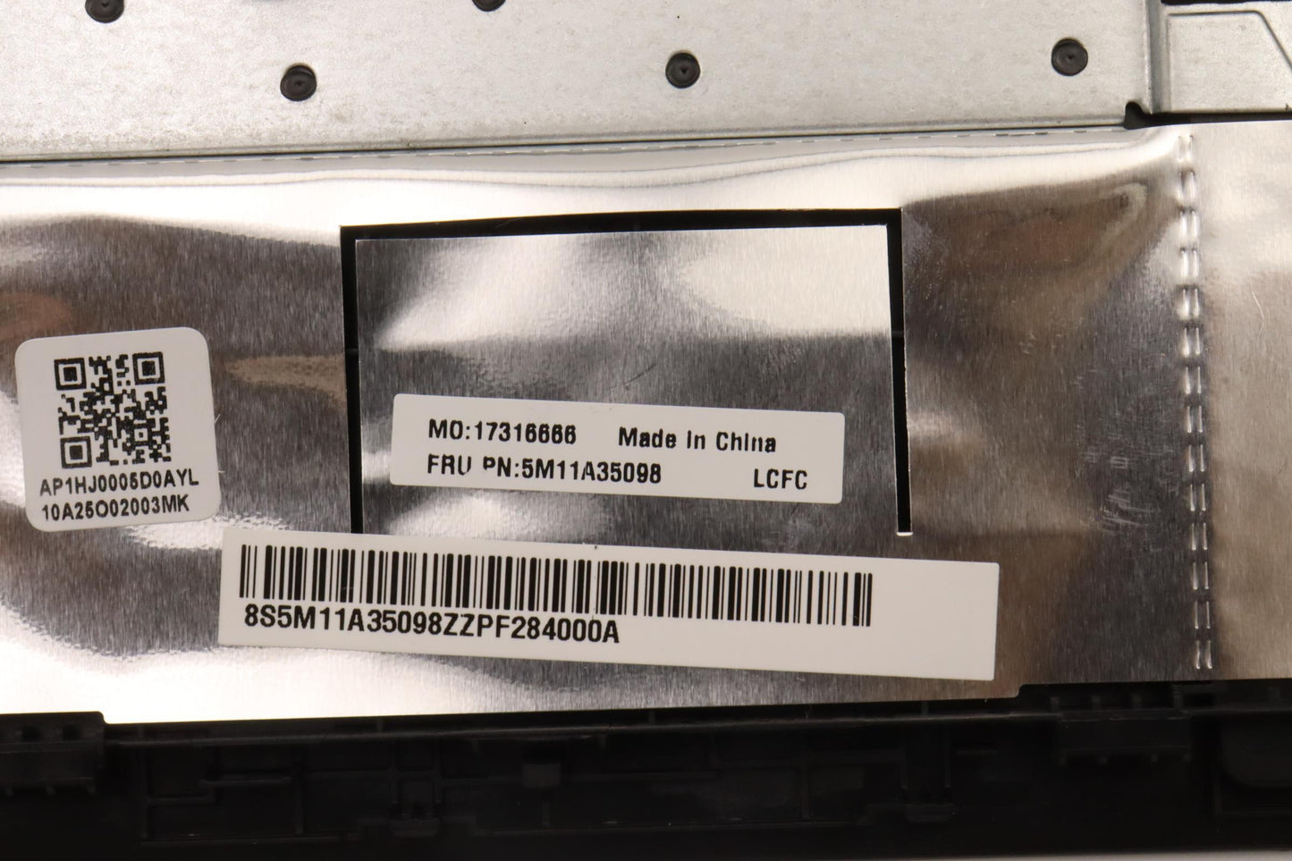 Lenovo Mech_Asm Kbd Nor Bl(Sun) Pat F - 5M11A35098