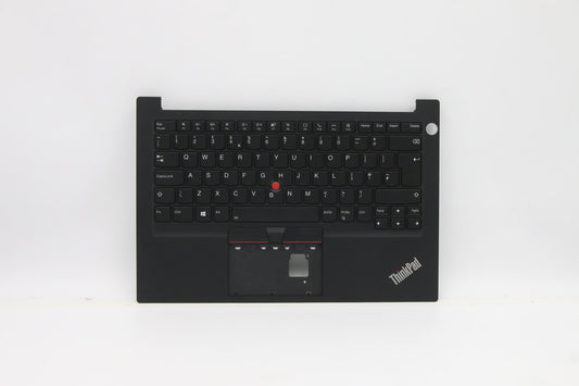 Lenovo C-Cover with Keyboard, UK English, Black, Backlit, Fingerprint Reader - 5M11A35123