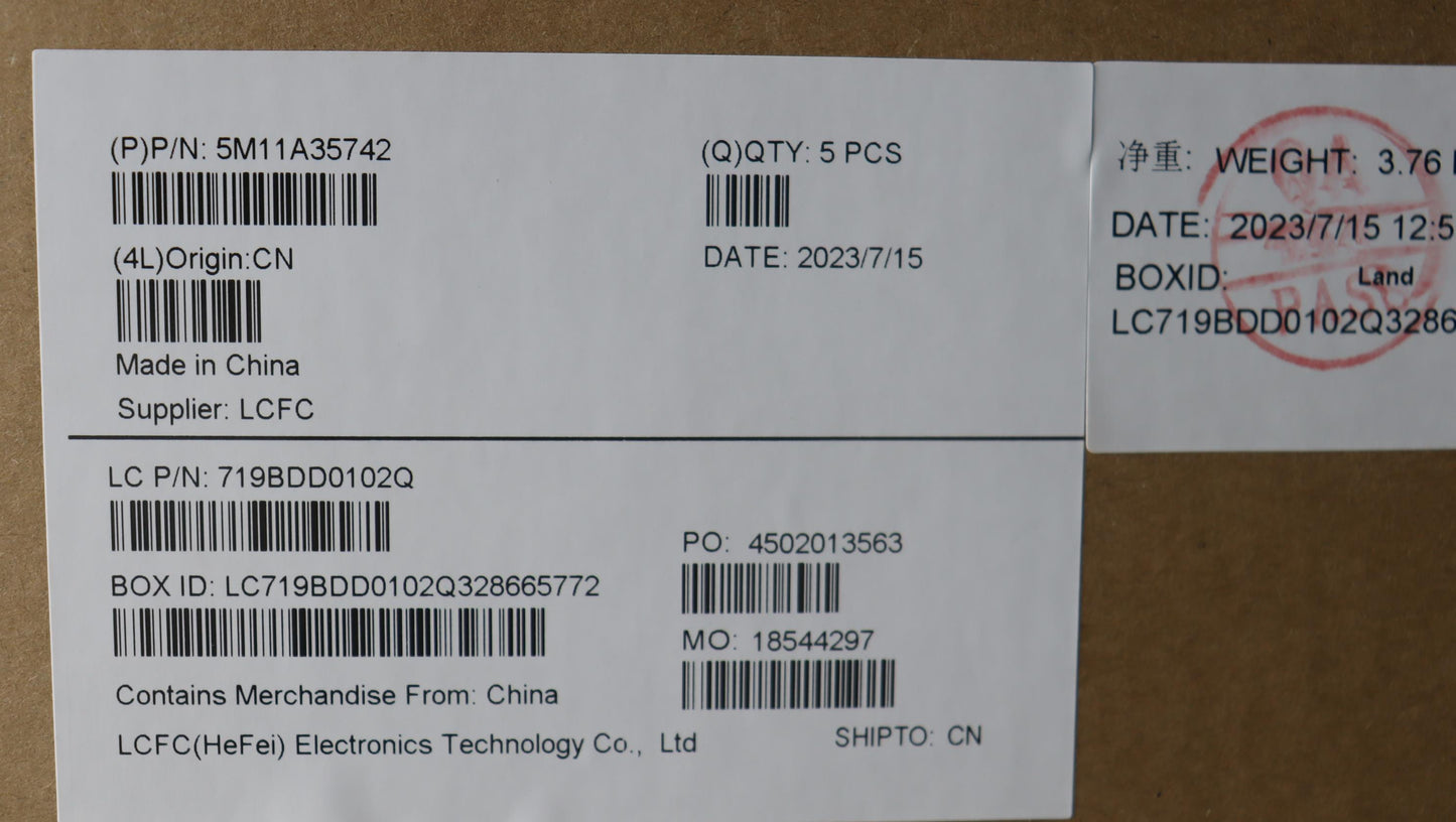 Lenovo Mech_Asm Kb La Spa(T)Uk Bk - 5M11A35742