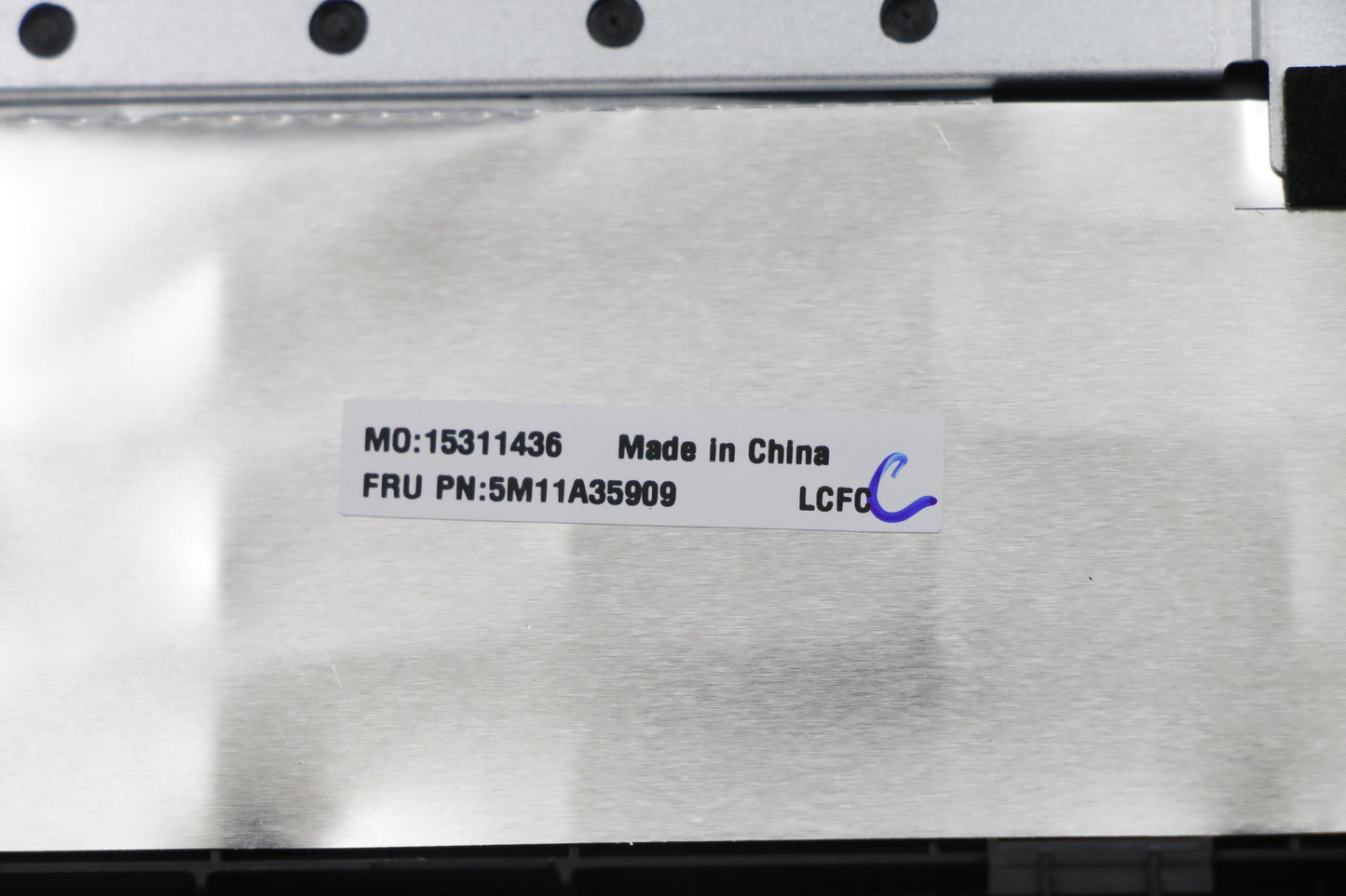 Lenovo Mech_Asm Kb Slv(P)Fpr Uk Bk - 5M11A35909