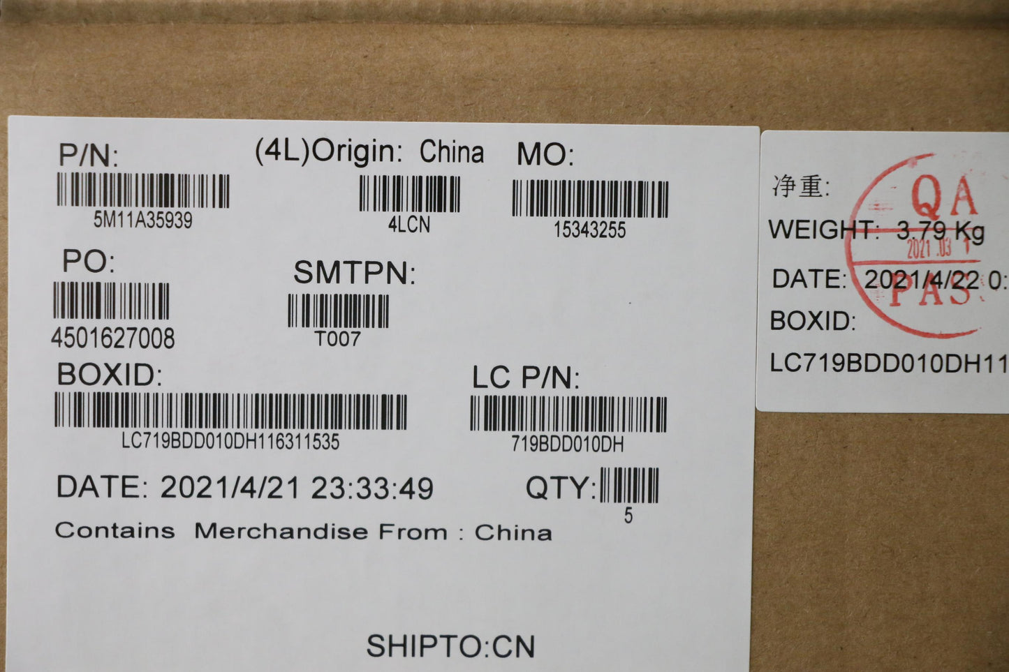 Lenovo Mech_Asm Kb Tc(P)Fpr Us Bk - 5M11A35939