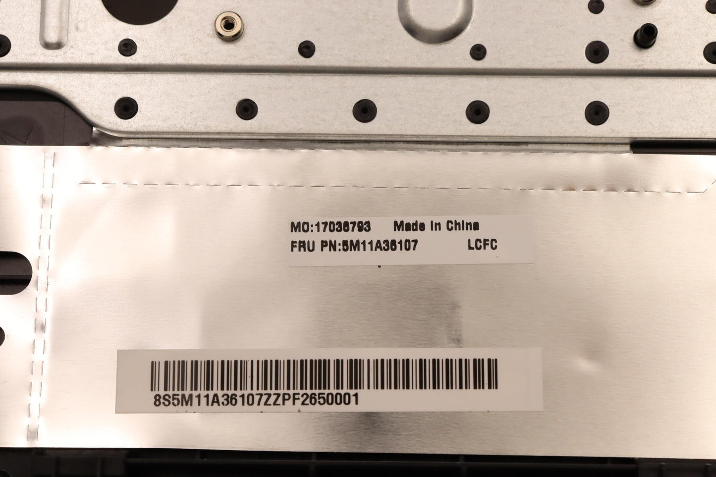 Lenovo Mech_Asm Kb Nor Bklt(P)Uk Bk - 5M11A36107