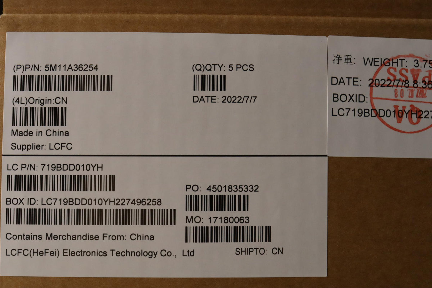 Lenovo Mech_Asm Kb Tc Bklt(P)Us Ebs B - 5M11A36254