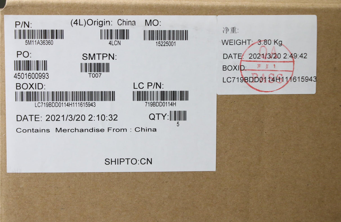 Lenovo Mech_Asm Kb Tc Bklt(T)Fpr Us B - 5M11A36360