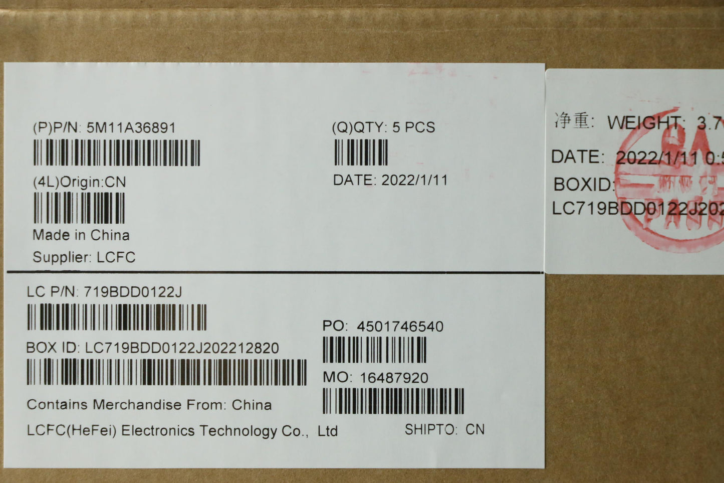 Lenovo Mech_Asm Kb Kor Bklt(P)Fpr Us - 5M11A36891