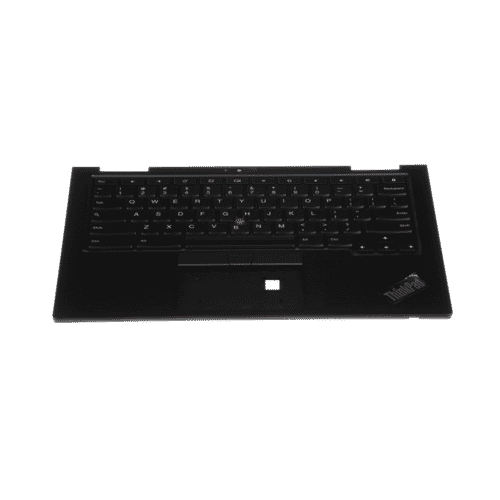 Lenovo - C-Cover with keyboard, USA English, Black, Backlight, Non-Fingerprint - 5M11A36948