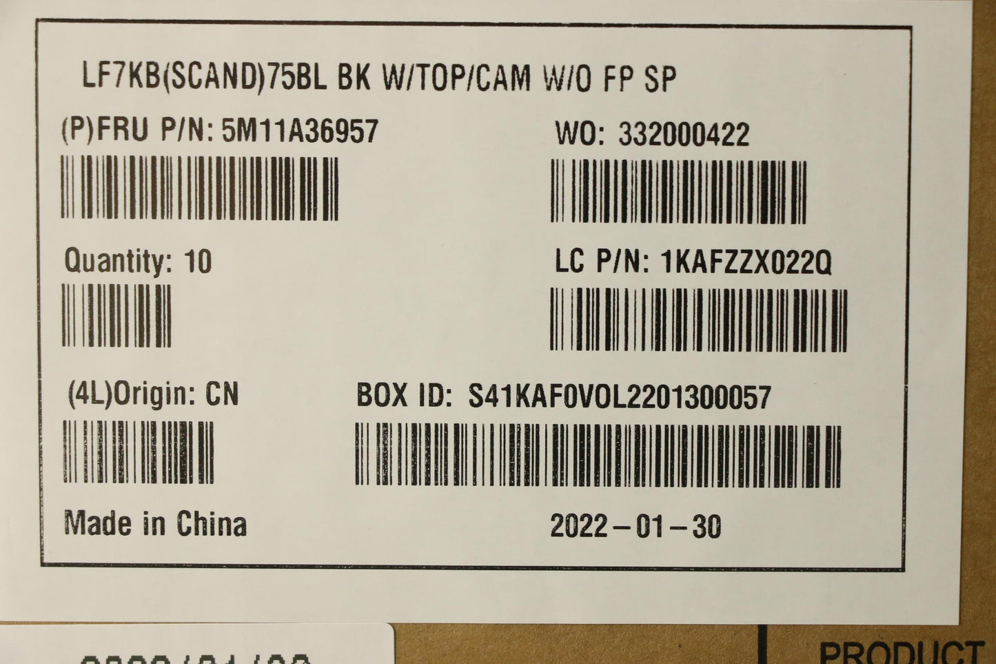 Lenovo Mech_Asm Fru Blt Kyb Nordic,Cc - 5M11A36957