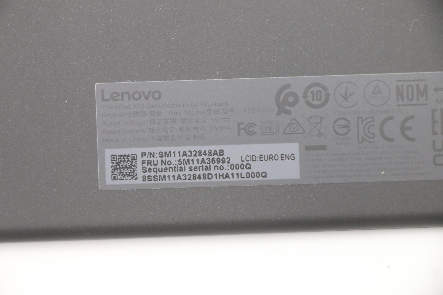 Lenovo Mech_Asm Backlit Kb Euro Eng F - 5M11A36992