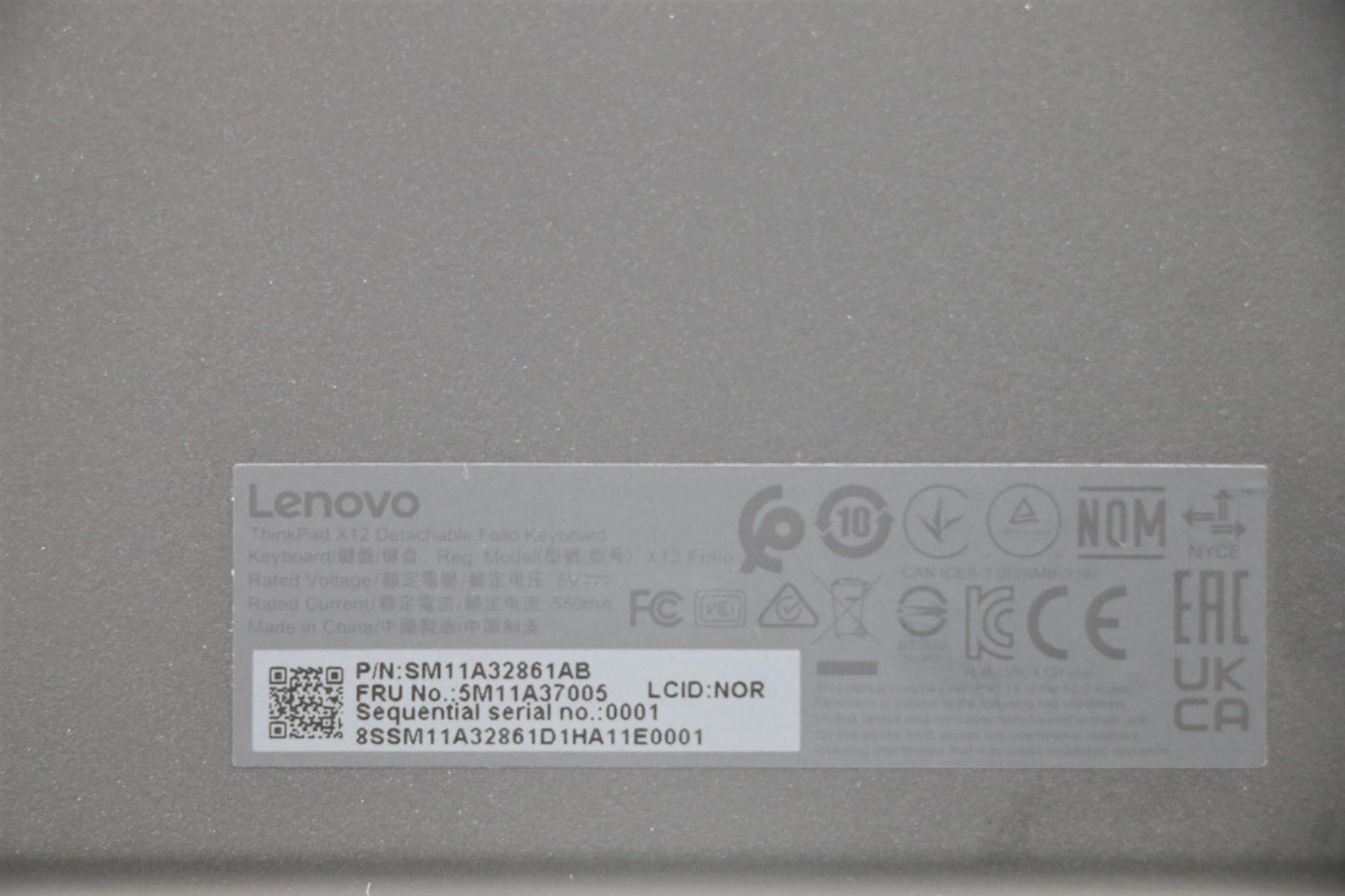 Lenovo Mech_Asm Backlit Kb Norwegian - 5M11A37005