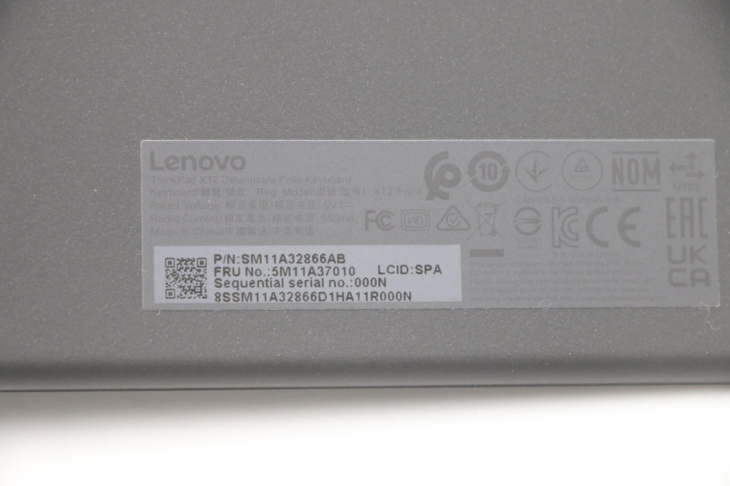 Lenovo Mech_Asm Backlitkb Eurospanish - 5M11A37010