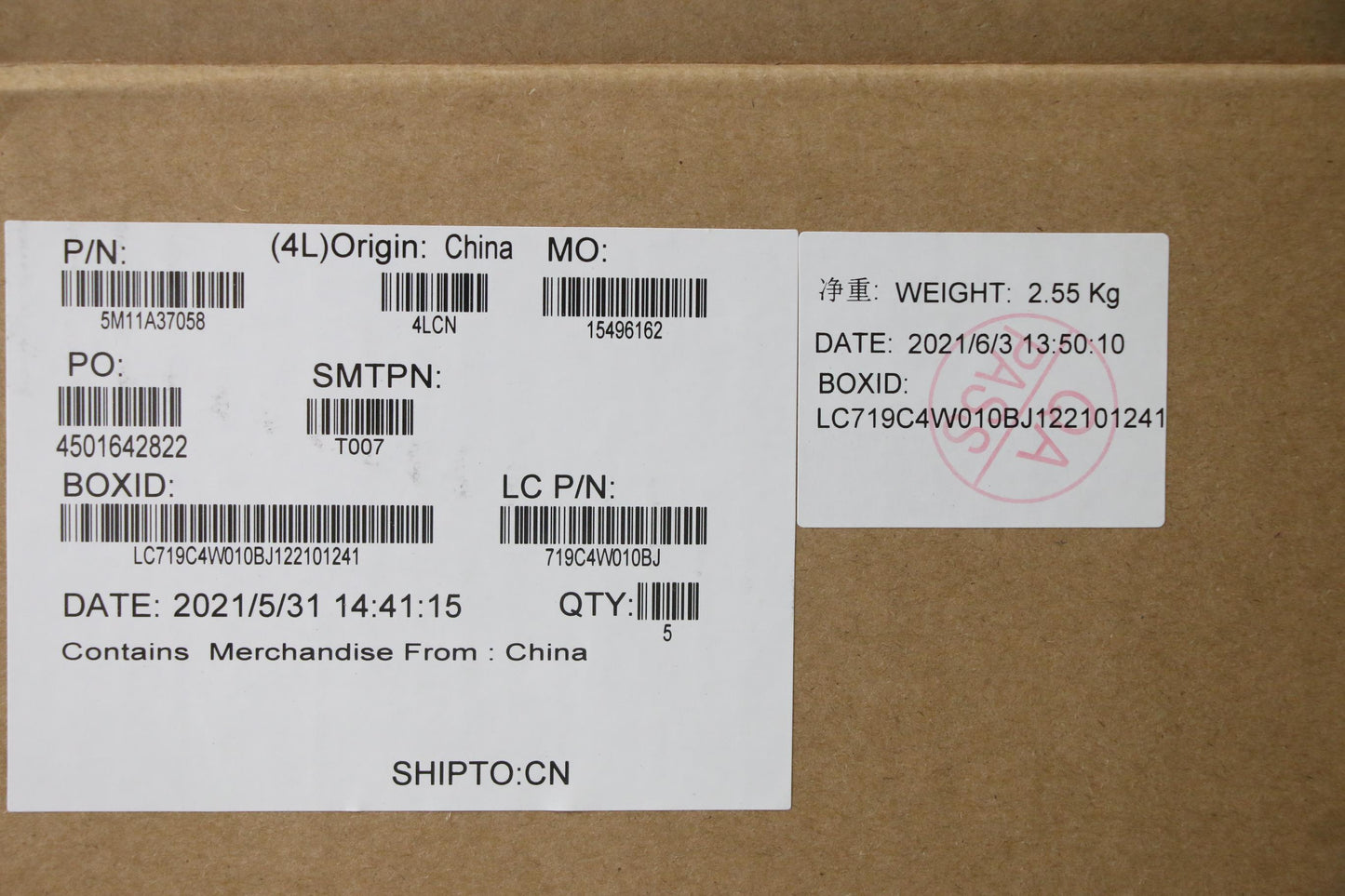 Lenovo Mech_Asm Kbdw/C Eng (Ltn) Us B - 5M11A37058
