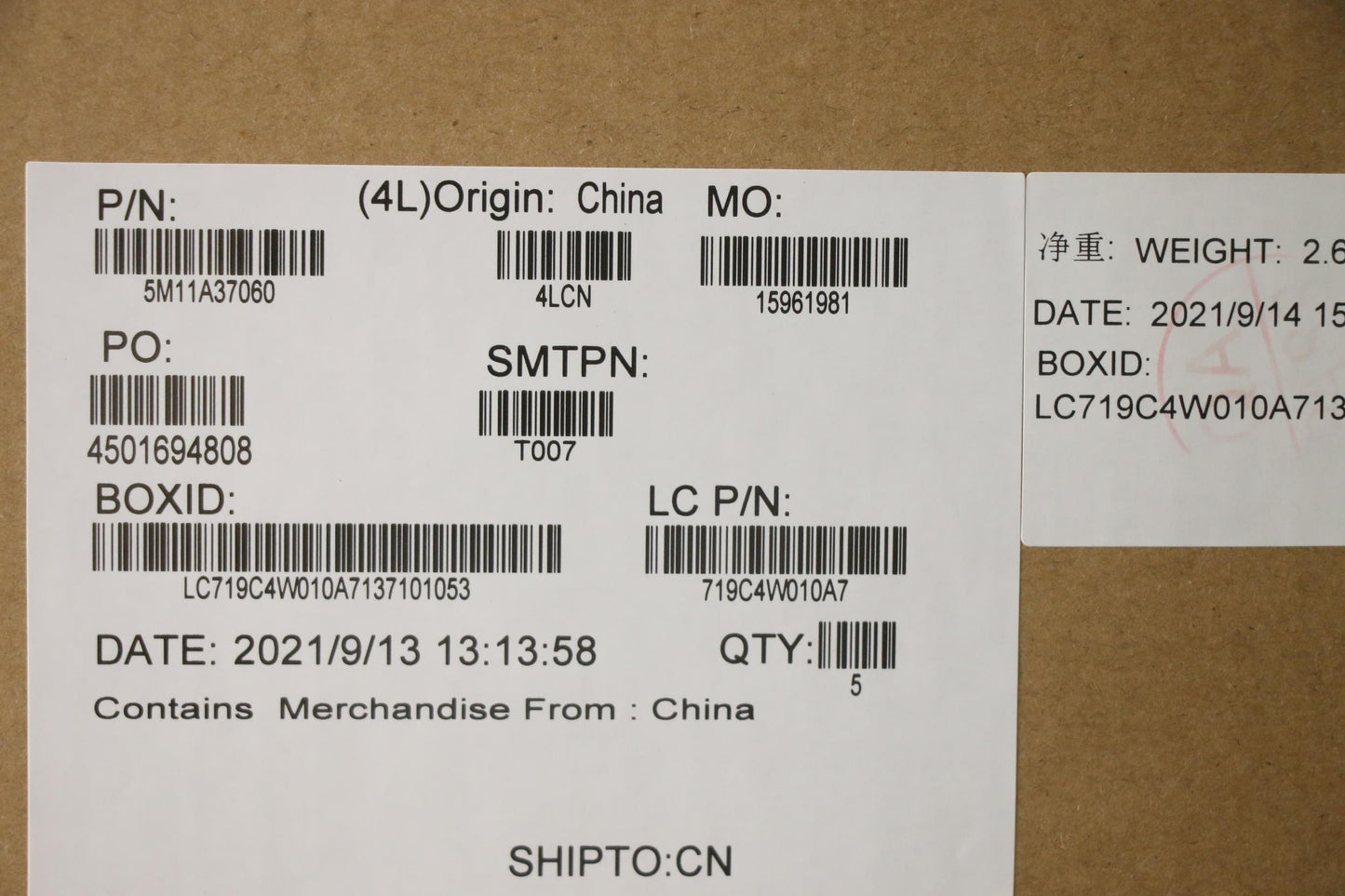 Lenovo Mech_Asm Kbdw/C Eng (Sun) Us B - 5M11A37060