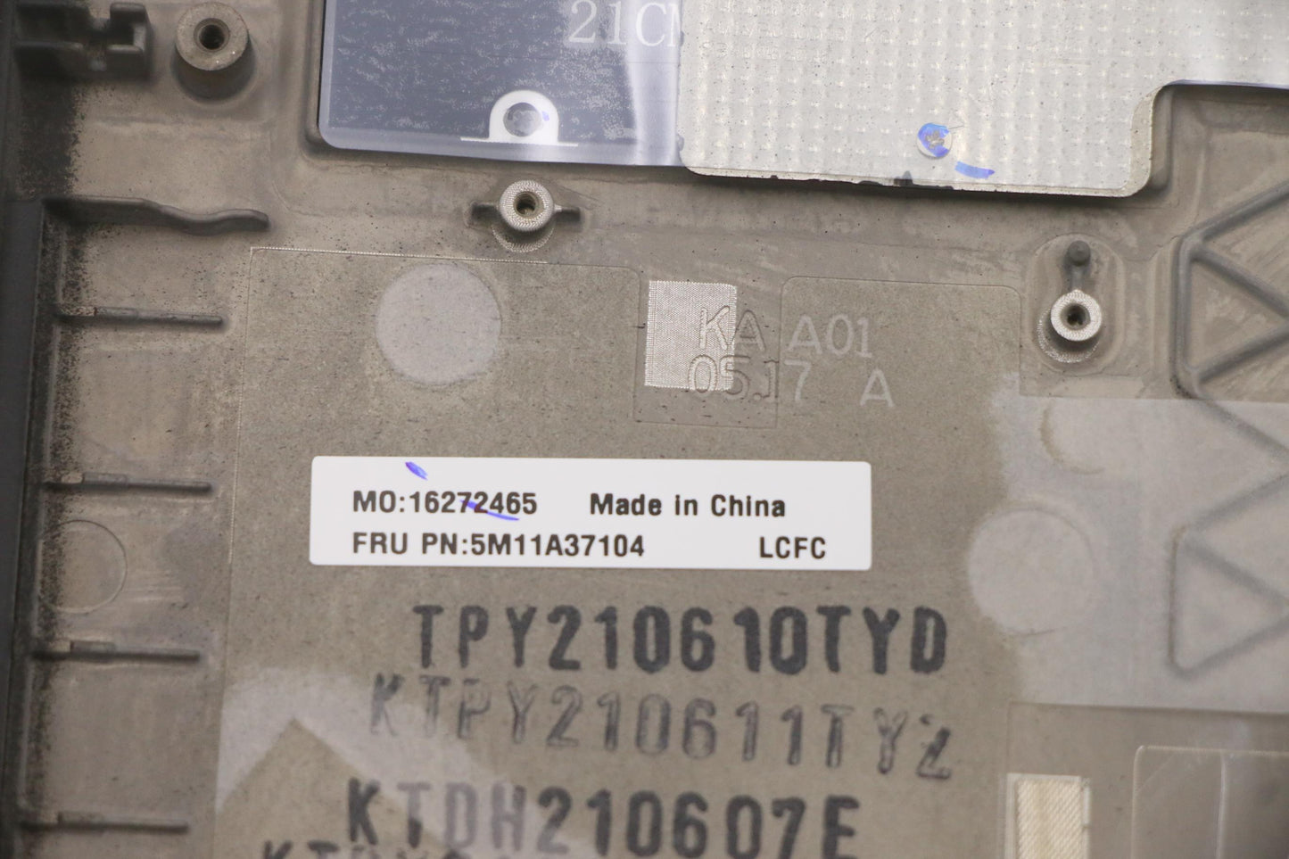 Lenovo Mech_Asm Kbdw/C Ita (Sun) Uk B - 5M11A37104