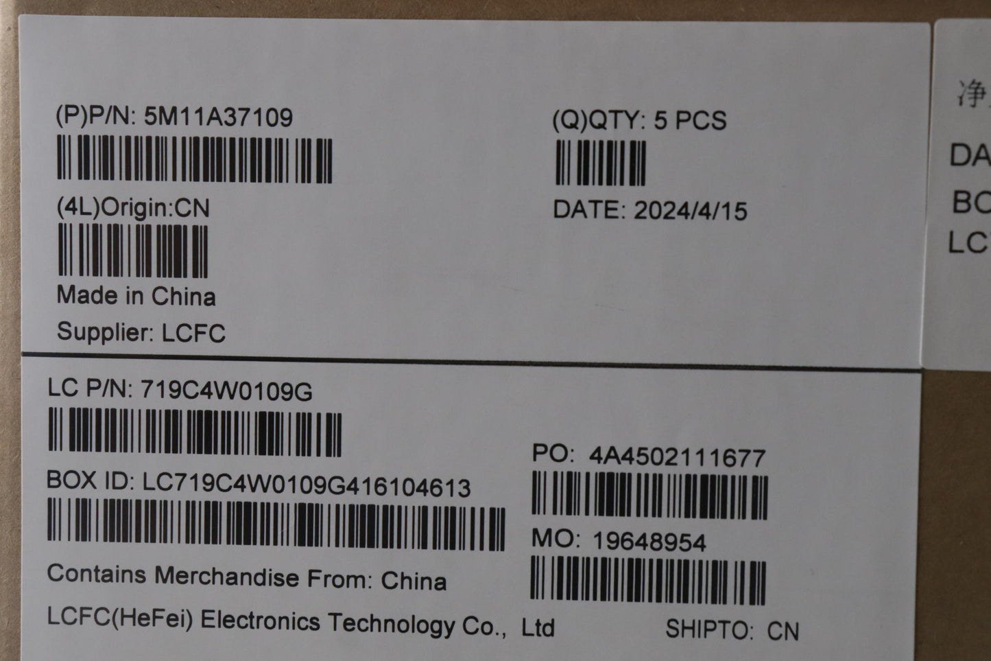 Lenovo Mech_Asm Kbdw/C Kor (Chy) Us B - 5M11A37109
