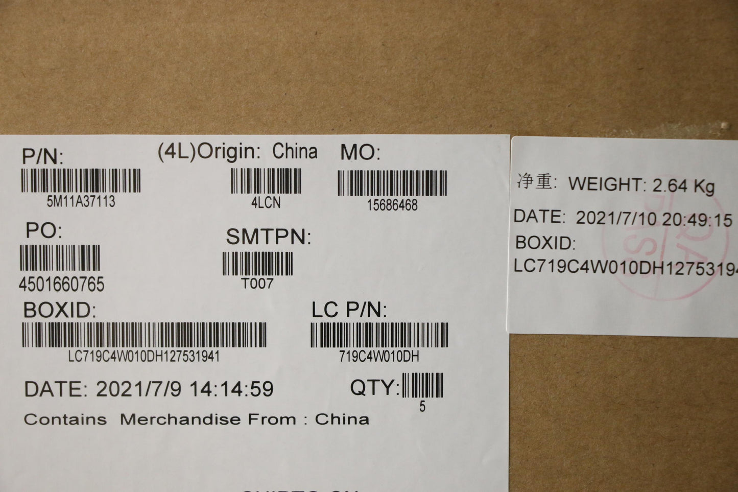Lenovo Mech_Asm Kbdw/C La Spa (Chy) U - 5M11A37113