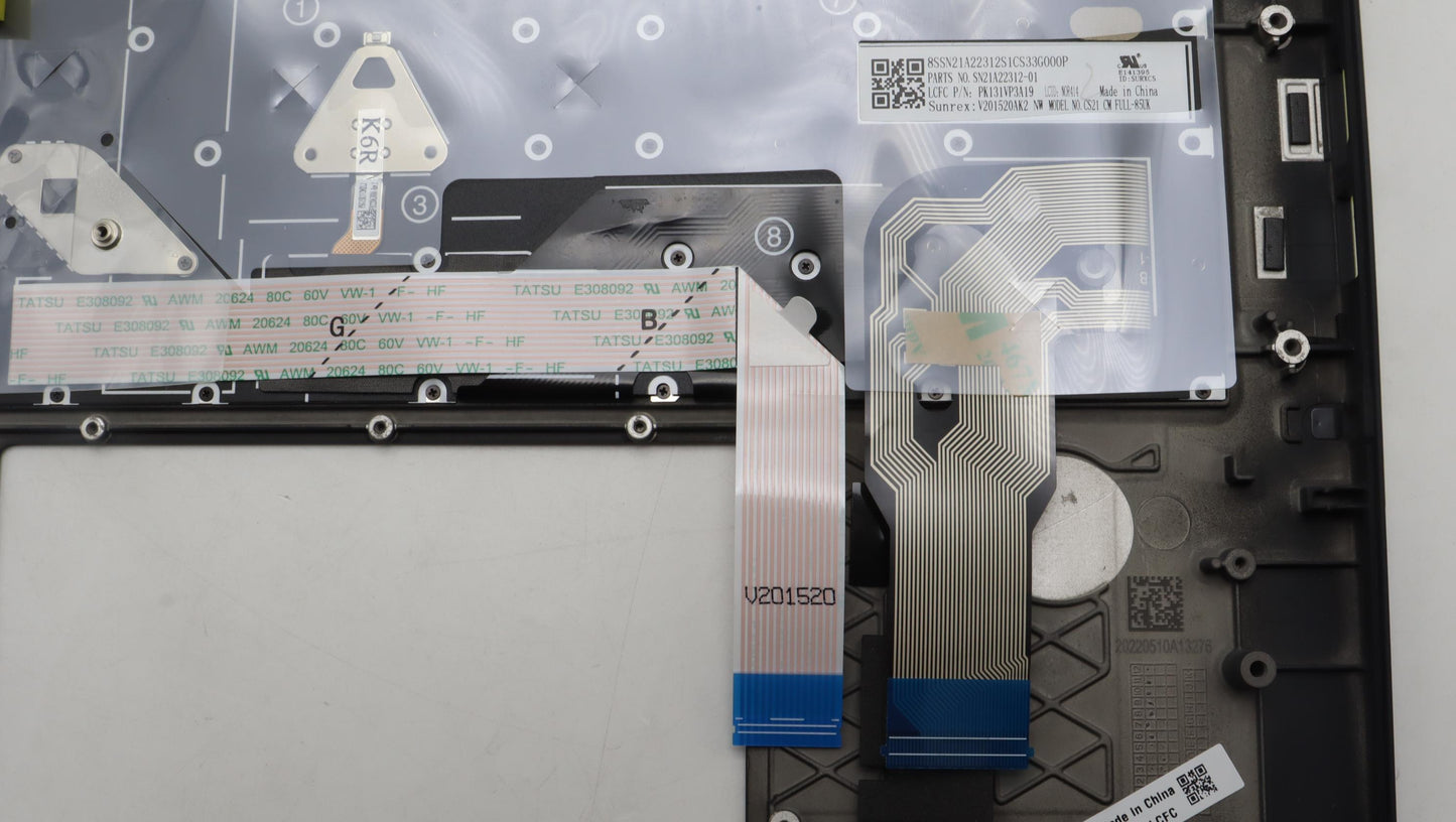 Lenovo Mech_Asm Kbdw/C Nor (Sun) Uk B - 5M11A37120