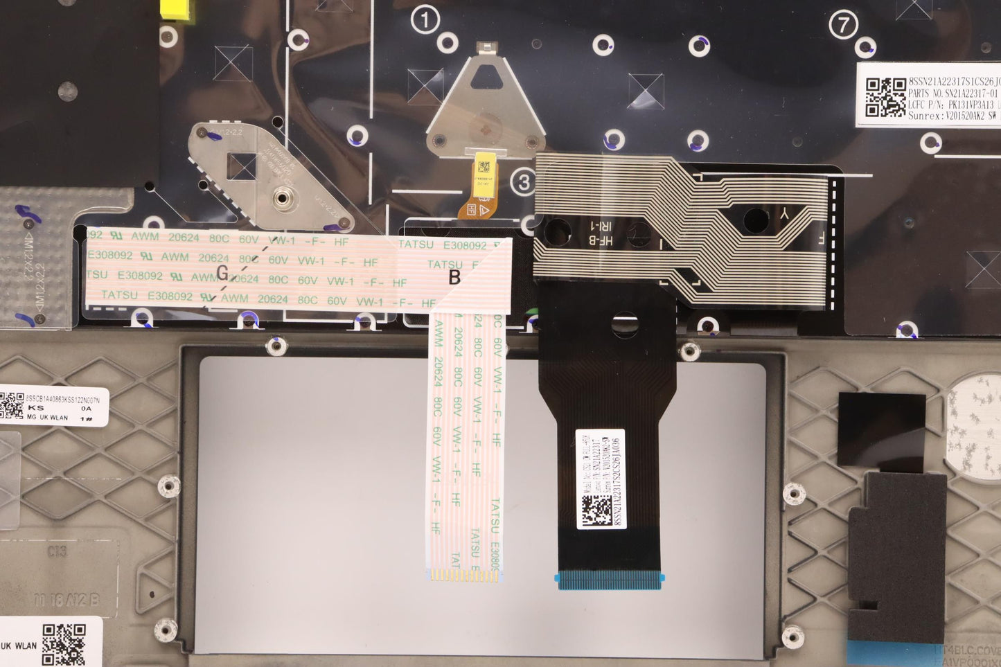 Lenovo Mech_Asm Kbdw/C Sws (Sun) Uk B - 5M11A37148