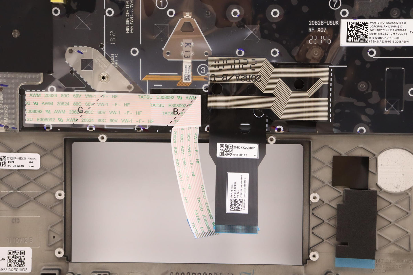 Lenovo Mech_Asm Kbdw/C Fra Bklt(Tra) - 5M11A37285