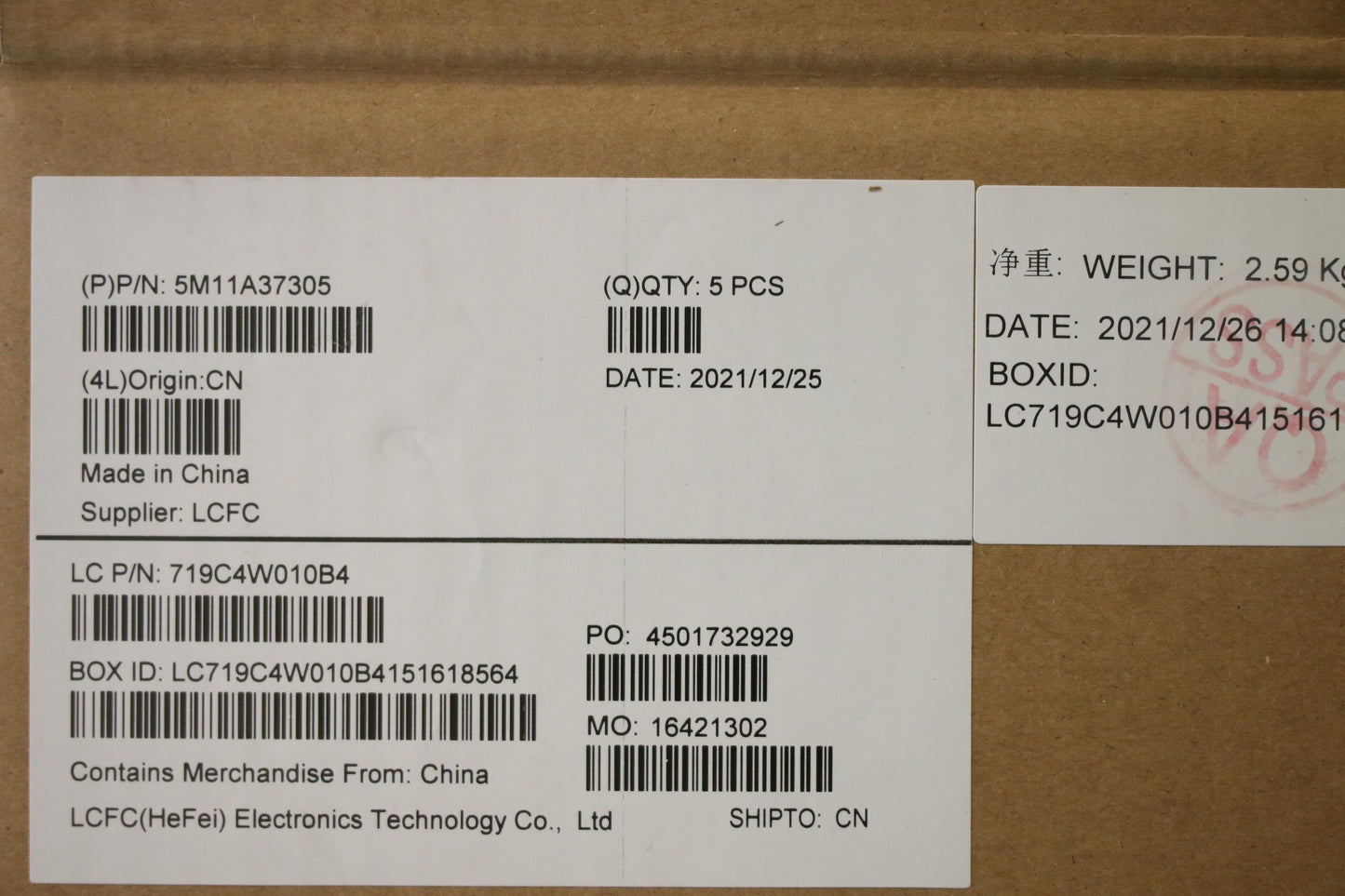 Lenovo Mech_Asm Kbdw/C Gre Bklt(Chy) - 5M11A37305