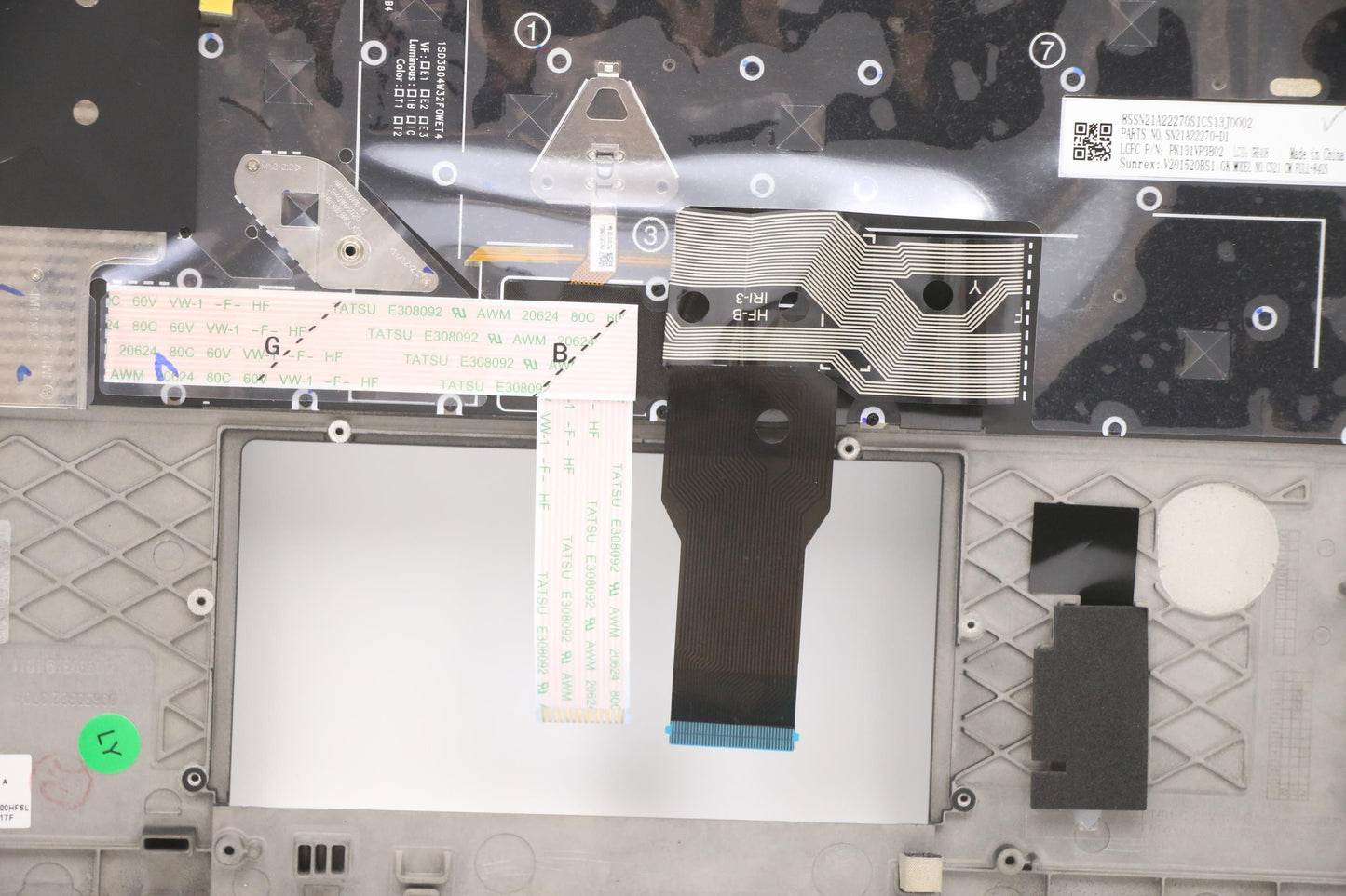 Lenovo Mech_Asm Kbdw/C Gre Bklt(Sun) - 5M11A37311