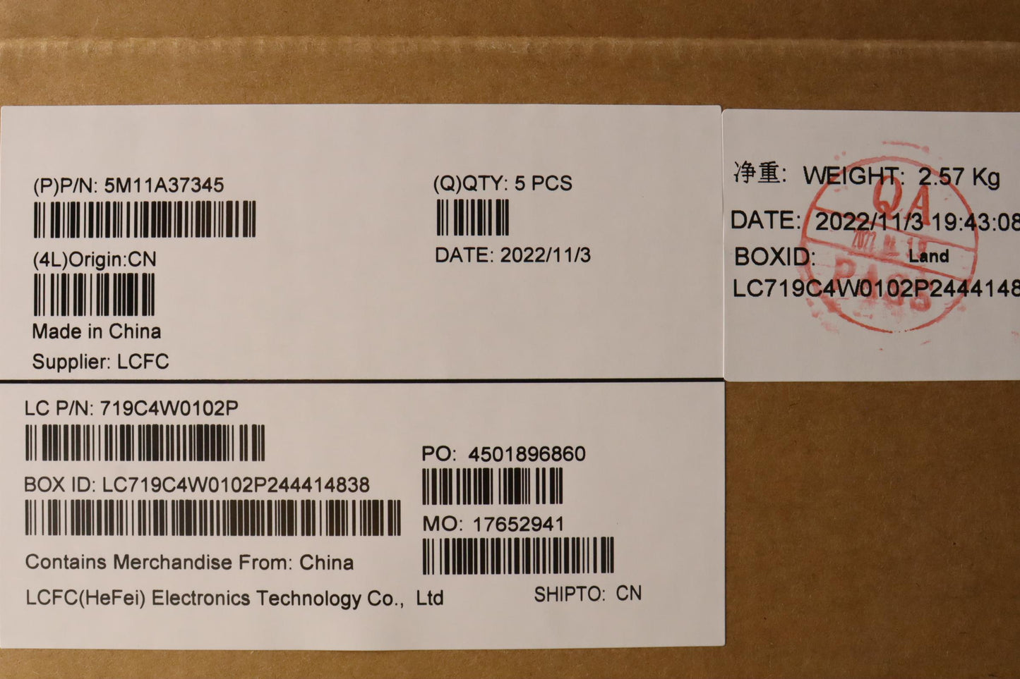 Lenovo Mech_Asm Kbdw/C Ita Bklt(Chy) - 5M11A37345
