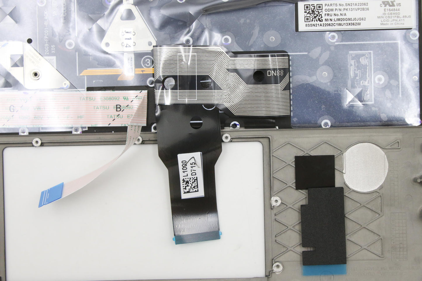 Lenovo Mech_Asm Kbdw/C Jpn Bklt(Chy) - 5M11A37352