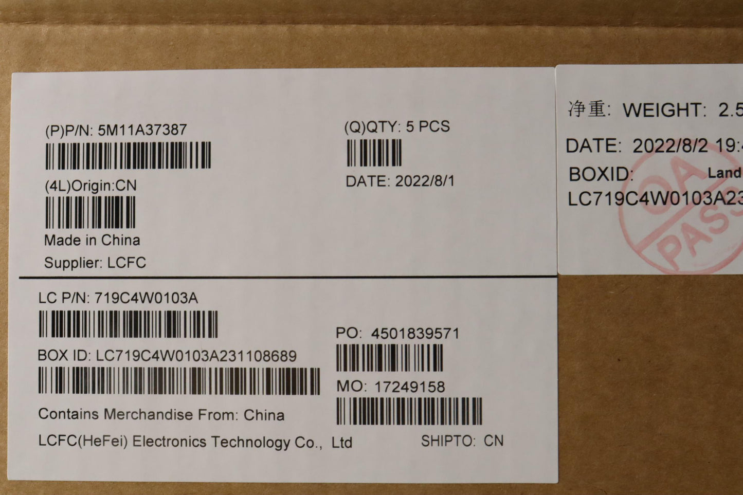 Lenovo Mech_Asm Kbdw/C Nor Bklt(Sun) - 5M11A37387