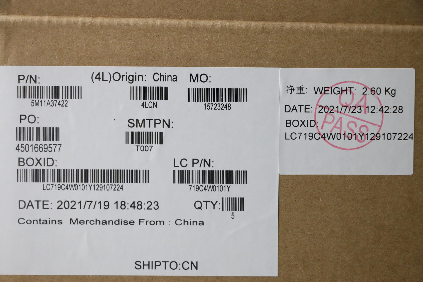 Lenovo Mech_Asm Kbdw/C Spa Bklt(Chy) - 5M11A37422