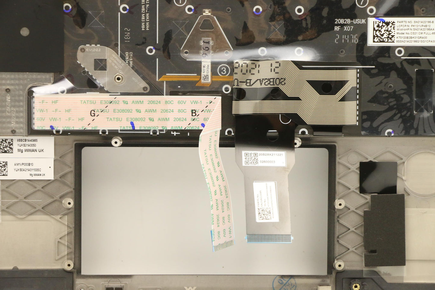 Lenovo Mech_Asm Kbdw/C Ger Bklt(Tra)W - 5M11A37597