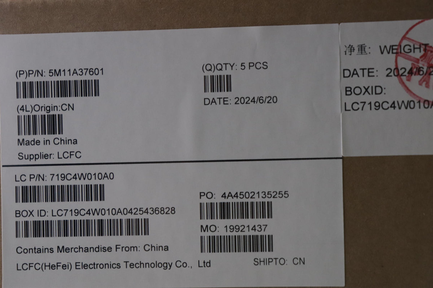 Lenovo Mech_Asm Kbdw/C Gre Bklt(Chy)W - 5M11A37601