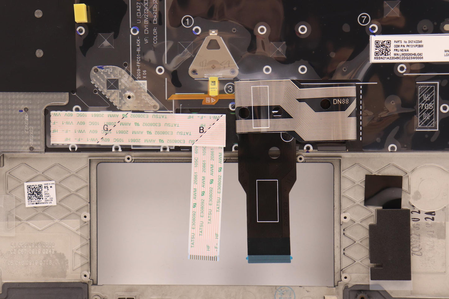 Lenovo Mech_Asm Kbdw/C Hbw Bklt(Chy)W - 5M11A37609
