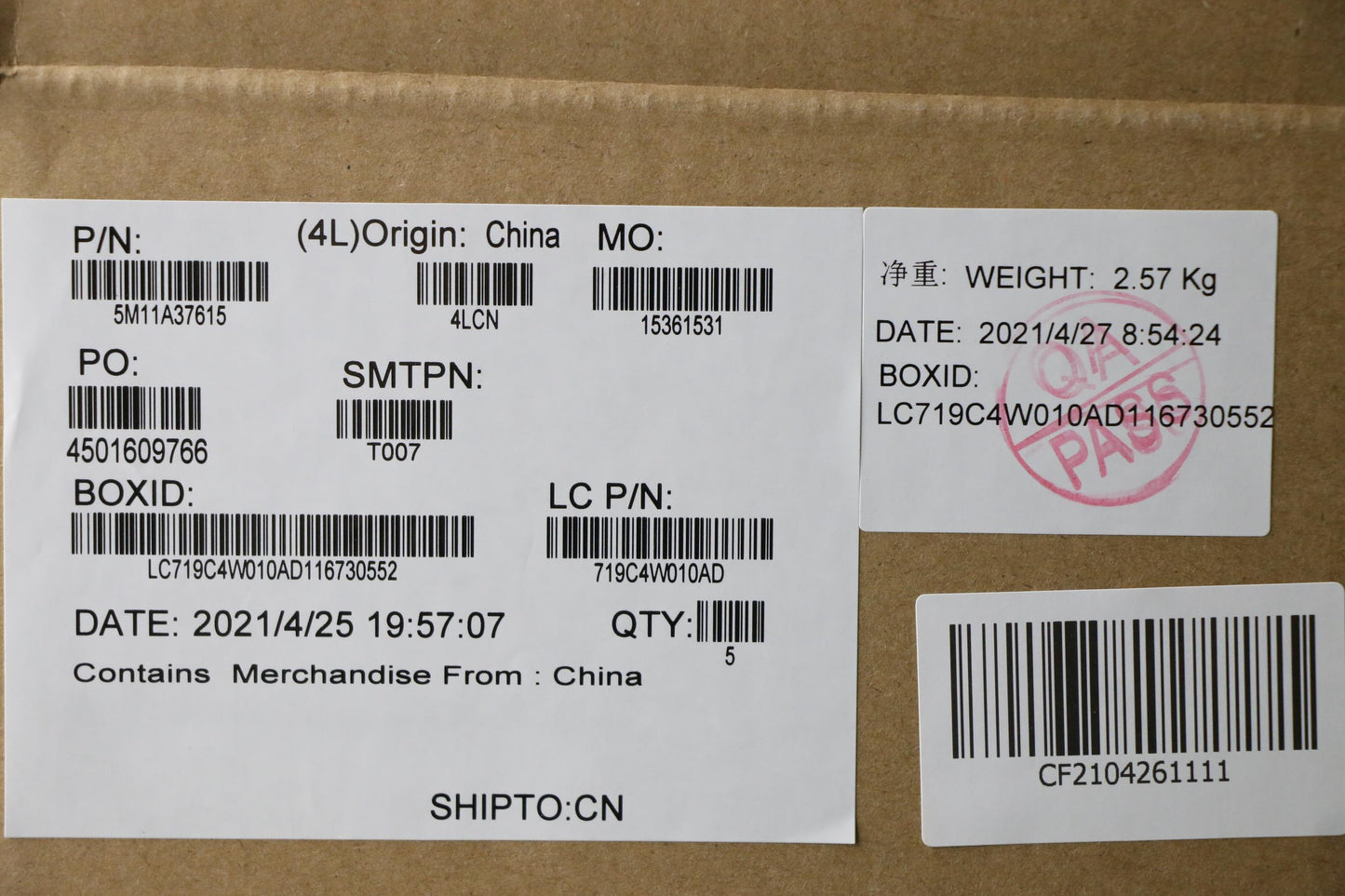 Lenovo Mech_Asm Kbdw/C Hbw Bklt(Sun)W - 5M11A37615