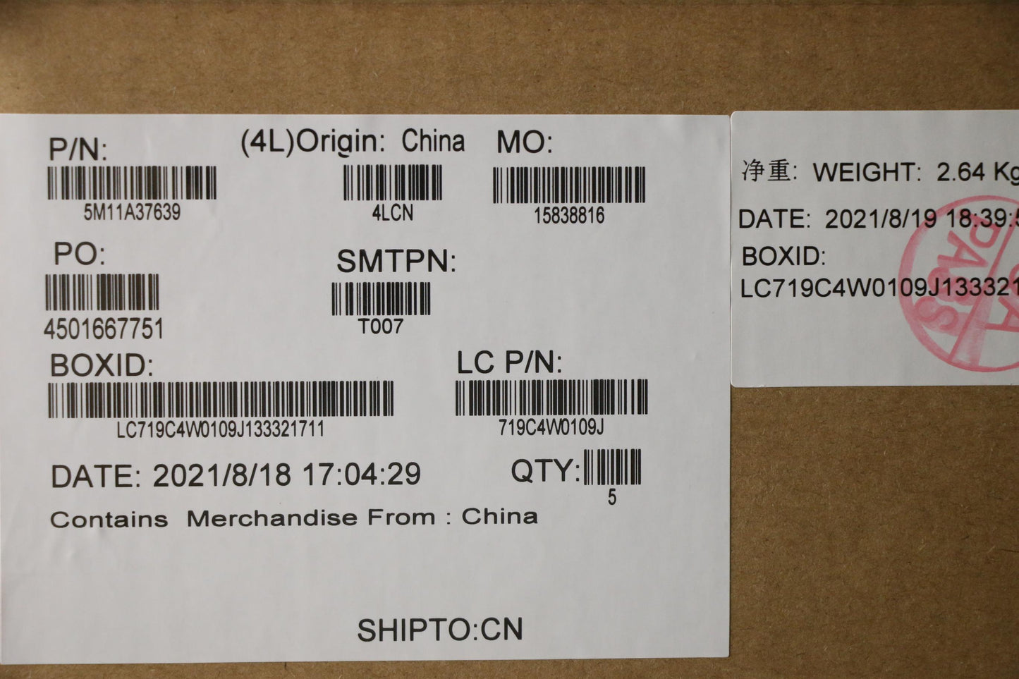 Lenovo Mech_Asm Kbdw/C Ind Eng Bklt(S - 5M11A37639